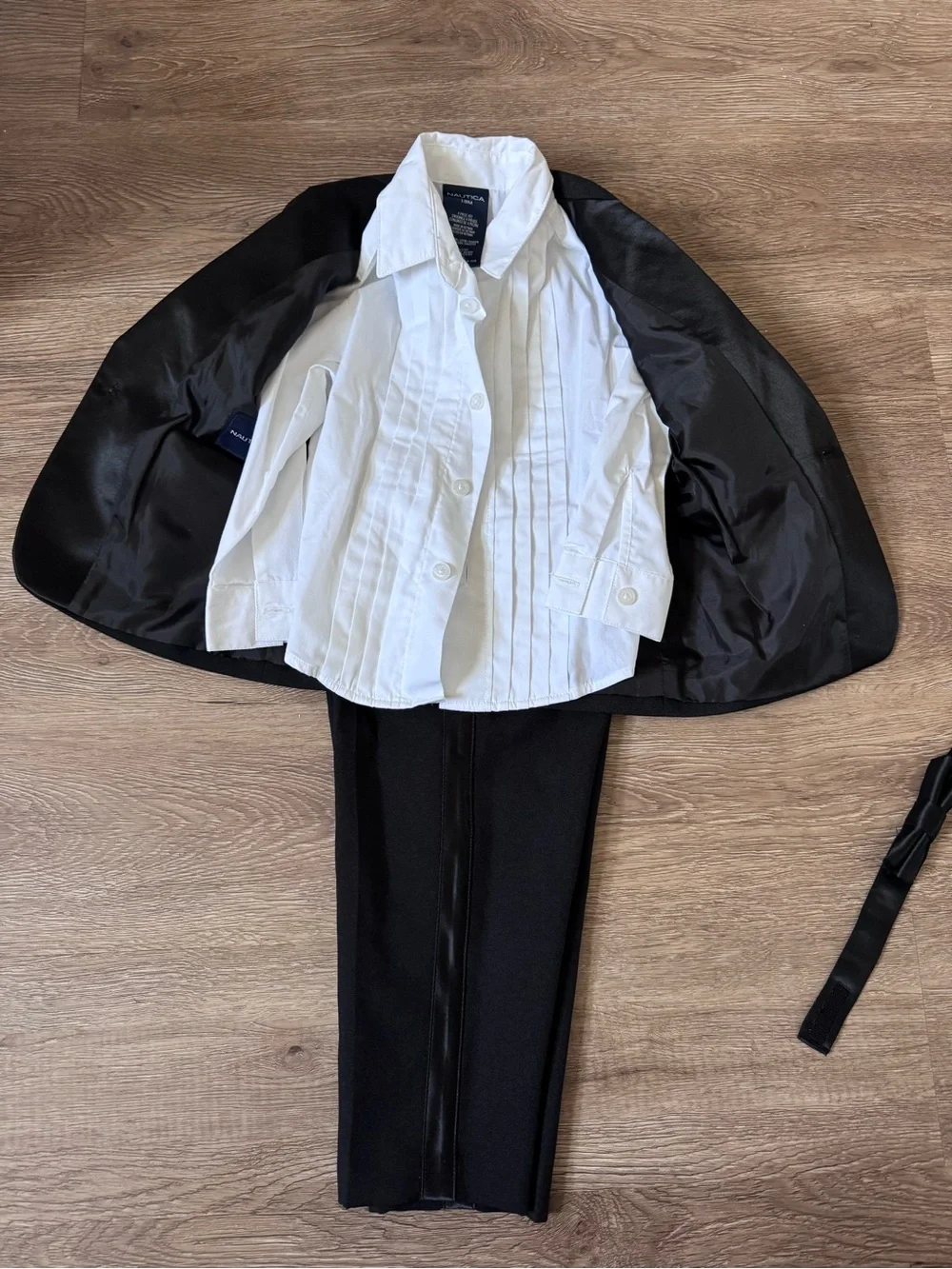 Nautica 4-Piece Tuxedo Set (Shirt, Blazer, Pants, Bow Tie) 18M
